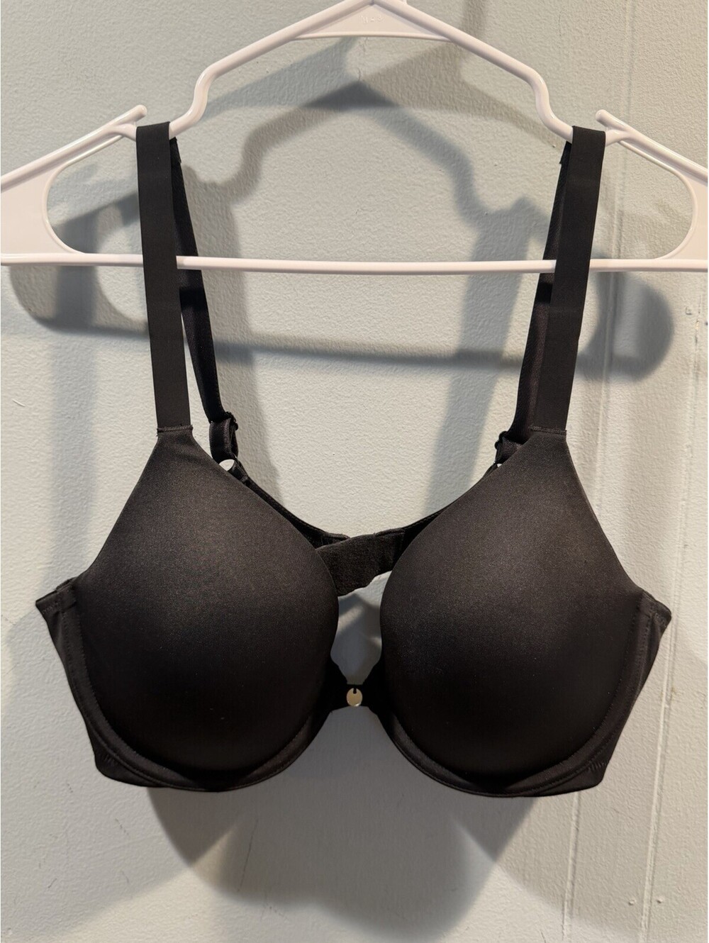 Womens Ambrielle Bra Plunge Push Up Size 36D Black